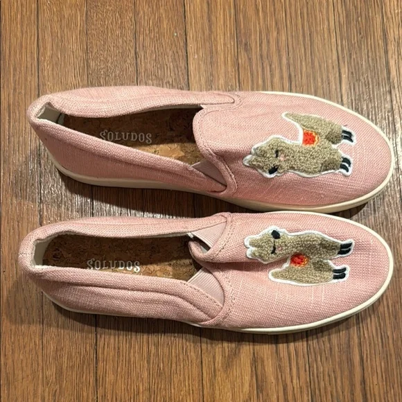 Soludos Llama Dusty Rose Slip-On Sneaker 6.5 - Picture 5 of 7